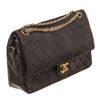 Image 6 : Chanel Black Leather Medium Double Flap Bag