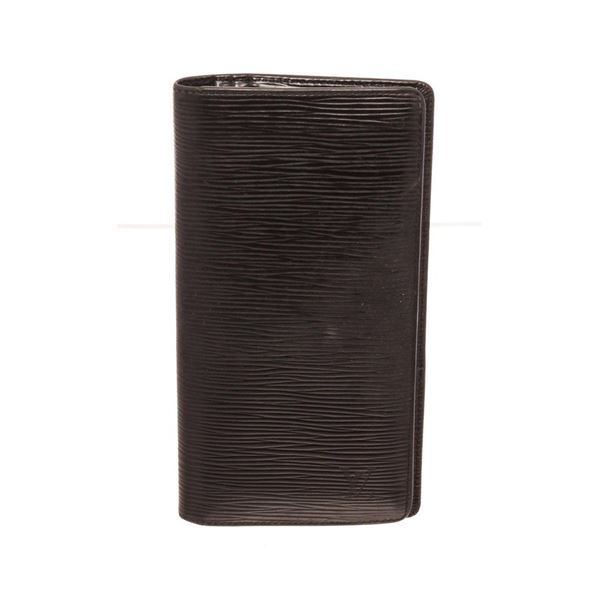 Louis Vuitton Black Leather Brazza Wallet