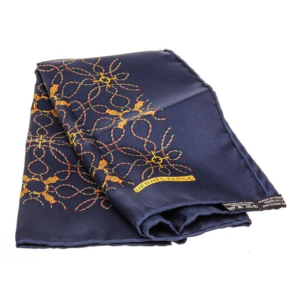 Hermes Multicolor Silk Scarf