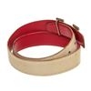 Image 3 : Hermes Red White Leather H Belt