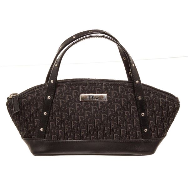 Christian Dior Black Trotteur Small Handbag