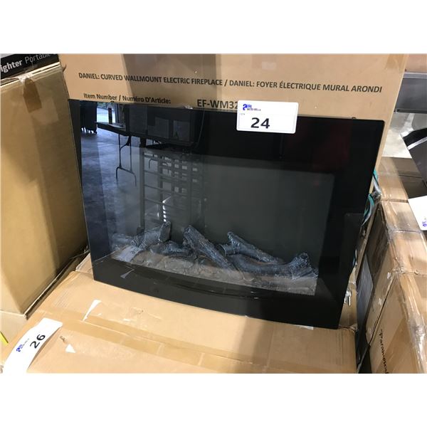 PARAMOUNT EF-WM326 DANIEL CURVED WALL MOUNTED ELECTRIC FIREPLACE