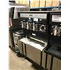 Image 2 : TAYLOR STAINLESS STEEL 4 STATION SLUSHIE MACHINE MODEL 349-27(MISSING ONE DISPENSER HEAD)