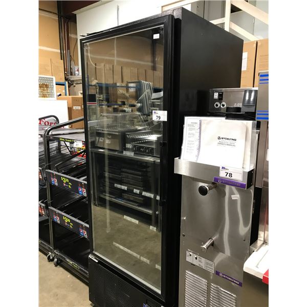 MASTER-BILT BLACK COMMERCIAL GRADE DISPLAY FREEZER