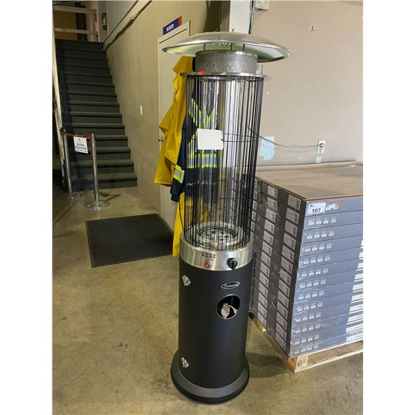 PARAMOUNT PH-F-122 BLACK PROPANE SPIRAL FLAME TUNNEL OUTDOOR PATIO HEATER