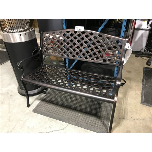 PATIOFLARE BRONZE CAST ALUMINUM BENCH