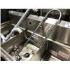 Image 2 : EFI 60X24X36" TRIPLE BASIN STAINLESS STEEL SINK WITH RINSER