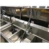 Image 2 : EFI 60X24X36" TRIPLE BASIN STAINLESS STEEL SINK WITH RINSER