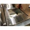 Image 2 : STAINLESS STEEL 96X30X35" PREP TABLE WITH SINK
