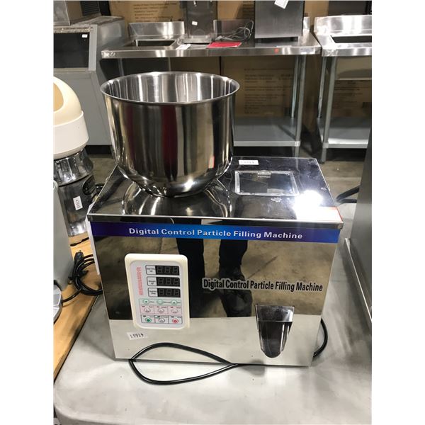 ELECTRIC COMMERCIAL COUNTERTOP DIGITAL CONTROL PARTICLE FILLING MACHINE