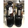 Image 1 : 3 COMMERCIAL PUSH BUTTON COFFEE DISPENSING CARAFES & 2 DUAL HOLDING STANDS