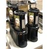 Image 3 : 3 COMMERCIAL PUSH BUTTON COFFEE DISPENSING CARAFES & 2 DUAL HOLDING STANDS
