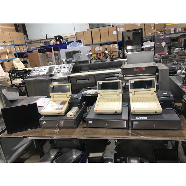 PANASONIC QUICKSERVICE MULTI-UNIT QSR POINT-OF-SALE-SYSTEM WITH 3 STATIONS, 3 TILLS, 2 PRINTERS,