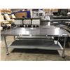 Image 2 : EFI 72"W X 30"D X 28"H COMMERCIAL STAINLESS STEEL MOBILE EQUIPMENT TABLE