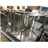 Image 2 : 5'W X 16"D STAINLESS STEEL SHELF, 30"W X 15"D STAINLESS STEEL SHELF & 3 STAINLESS STEEL 2'W