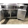 Image 2 : QUEST ST-48-20, STAINLESS STEEL FOOD PREP STATION WITH DOUBLE DOOR 2 TIER FRIDGE