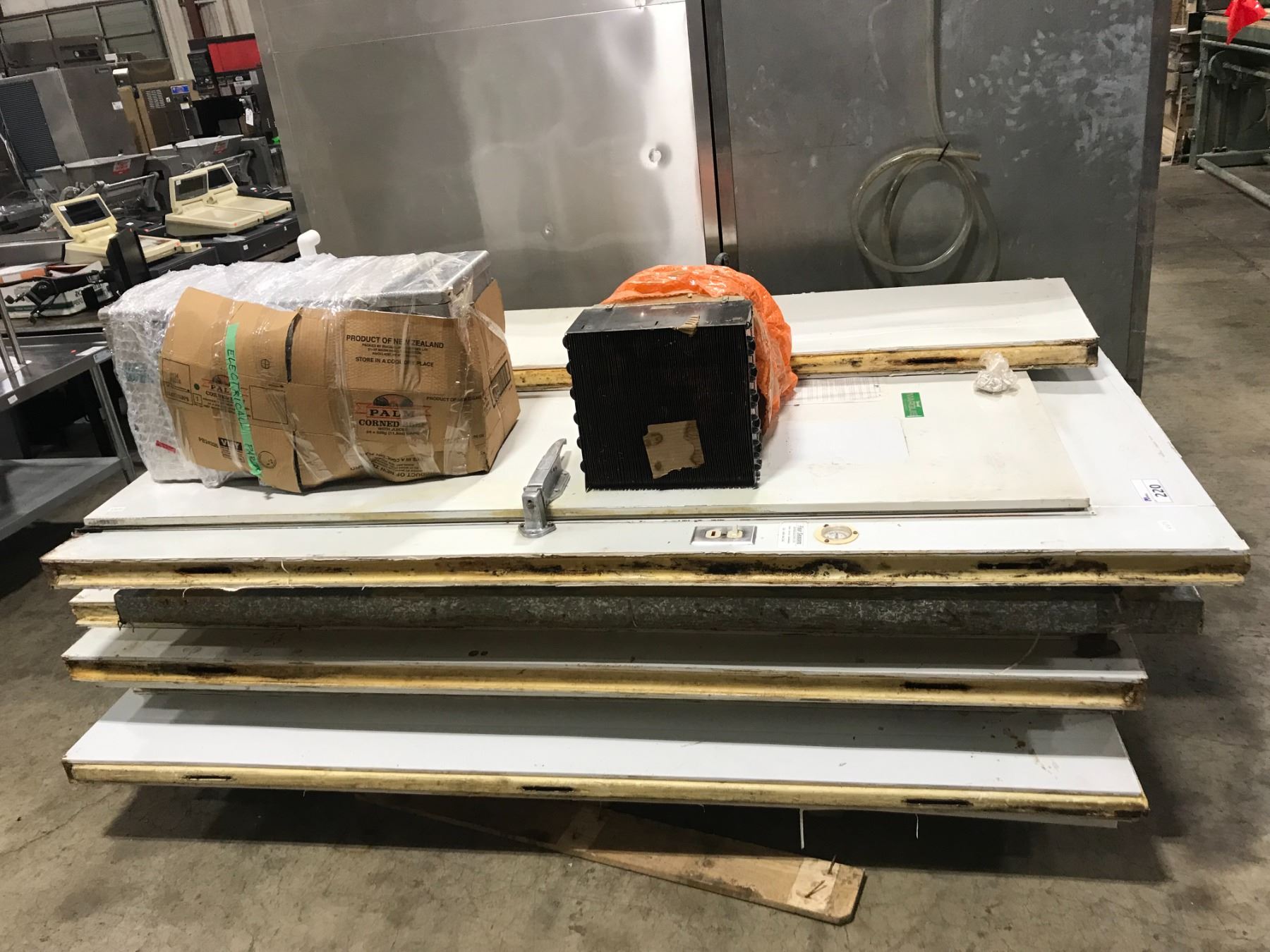 Walk In Freezer Motor MARQUIS WALK IN FREEZER. WITH COOLANT MOTOR AND SYSTEM (DISASSEMBLED)