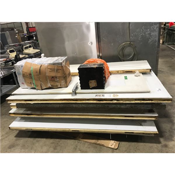 MARQUIS WALK IN FREEZER. WITH COOLANT MOTOR AND SYSTEM (DISASSEMBLED)
