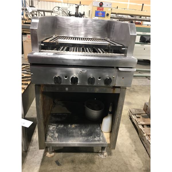 QUEST STAINLESS STEEL COMMERCIAL  GAS GRILL.