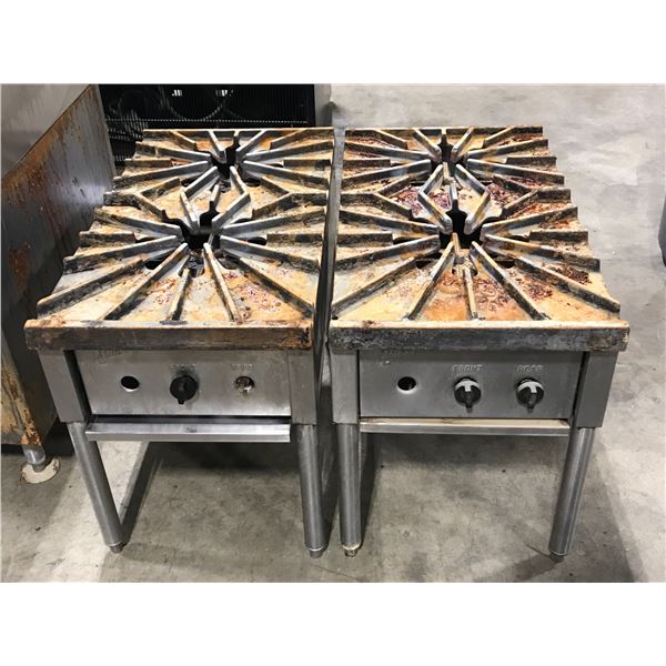 QUEST STAINLESS STEEL COMMERCIAL GAS GRILLS (2)