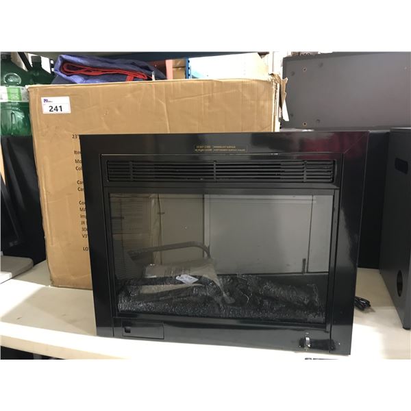 PARAMOUNT EF-123-3BK, 23" BLACK FIREPLACE INSERT.