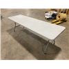 Image 1 : 8 - 8' GREY PLASTIC FOLDING TABLES