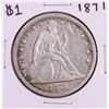 Image 1 : 1871 $1 Seated Liberty Silver Dollar Coin
