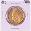 Image 1 : 1908 $10 Indian Head Eagle Gold Coin
