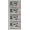 Image 1 : Uncut Sheet of (4) State of Louisiana Baby Bond Obsolete Notes