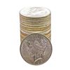 Image 1 : Roll of (20) Brilliant Uncirculated 1923 $1 Peace Silver Dollar Coins