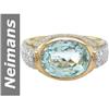 Image 1 : 4.18 ct Aquamarine & Diamond Ring 14kt Gold