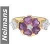 Image 1 : 2.06 ct Purple Spinel & Diamond Ring 14kt Gold