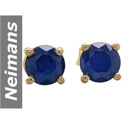 1.20 ct Sapphire Earrings 14kt Gold