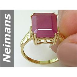6 ct Ruby Ring 14kt Gold