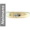 Image 1 : .02 ct Blue Diamond Gents Ring 14kt Gold