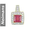 Image 1 : 1.51 ct Pink Tourmaline & Diamond Pendant 14kt Gold