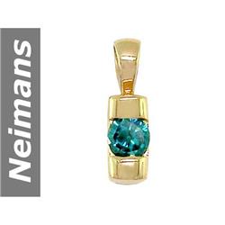 .15 ct Blue Diamond Pendant 14kt Gold