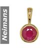 Image 1 : 1.00 ct Ruby Pendant 14kt Gold
