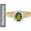 Image 1 : .97 ct Green Tourmaline & Diamond Ring 14kt Gold