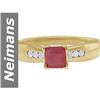 Image 1 : .46 ct Ruby & Diamond Ring 14kt Gold