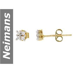 .10 ct Diamond Earrings 14kt Gold
