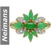 Image 1 : 1.52 ct Emerald & Diamond Ring 14kt Gold