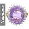 Image 1 : 10.22 ct Amethyst & Diamond Ring 14kt Gold