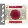 Image 1 : 3.41 ct Ruby & Diamond Ring 14kt Gold