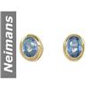 Image 1 : 1.25 ct Ceylon Sapphire Earrings 14kt Gold