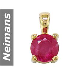 .60 ct Ruby Pendant 14kt Gold