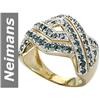 Image 1 : 1.30 ct Blue Diamond Ring 14kt Gold