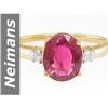 Image 1 : 2.07 ct Pink Tourmaline & Diamond Ring 14kt Gold