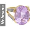 Image 1 : 10.75 ct Amethyst & Diamond Ring 14kt Gold
