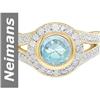 Image 1 : 2.50 ct Aquamarine & Diamond Ring 14kt Gold